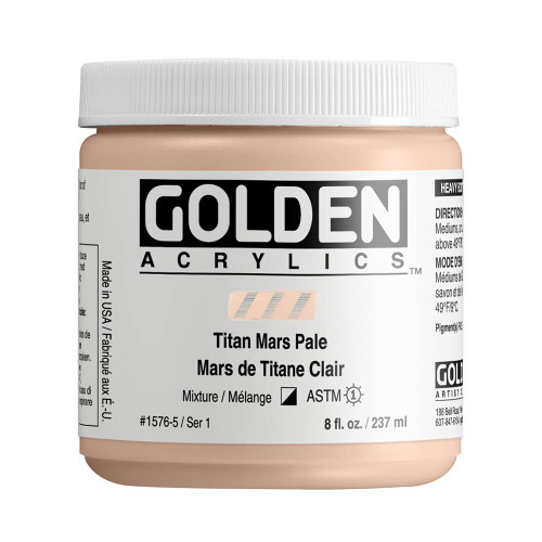 Golden Heavy Body Acrylic - Titan Mars Pale 8oz jar