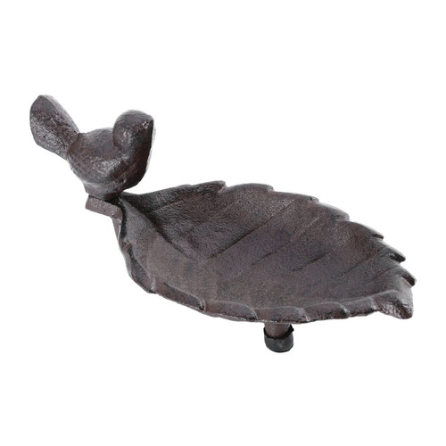 BUTIFULSIC 1pc cast Iron Bowl Storage Tray pet Food Feeder Device Cast Iron Birdbath Cast Iron Bird Feeders Parrot Automatic Feeder Bird feeders for Outside Wild Bird Feeder Key Disk The Bird