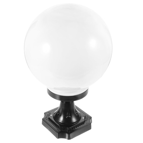 ULDIGI Garden Globe Lampshade Fence Post Lights Outdoor Post Light Ball Replacement Post Globe Post Lamp Shade Street Light Globes Post Light Lampshade Fences Acrylic Aluminum Rear Light