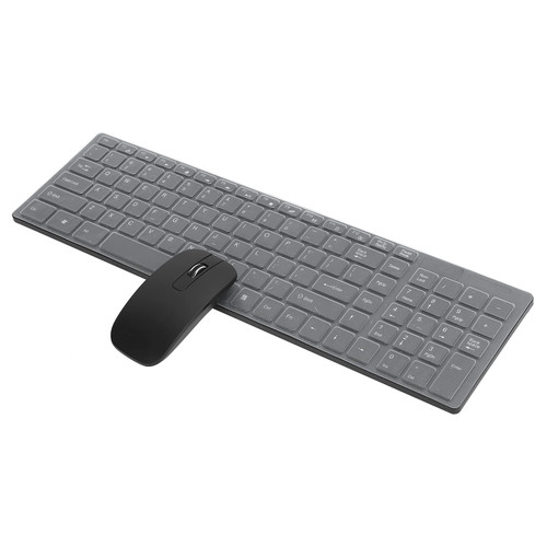 Zyyini Wireless Keyboard Mouse Combo, 101-key Wireless Keyboard Home Office Gaming Keyboard for Smartphones/Tablet/Computers/Laptop, for iOS/for Windows/for Android(Black)