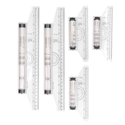 Rolling Parallel Ruler, 5 PCS Multipurpose Ruler Balancing Scale Drafting and Architecture Drawing Tool