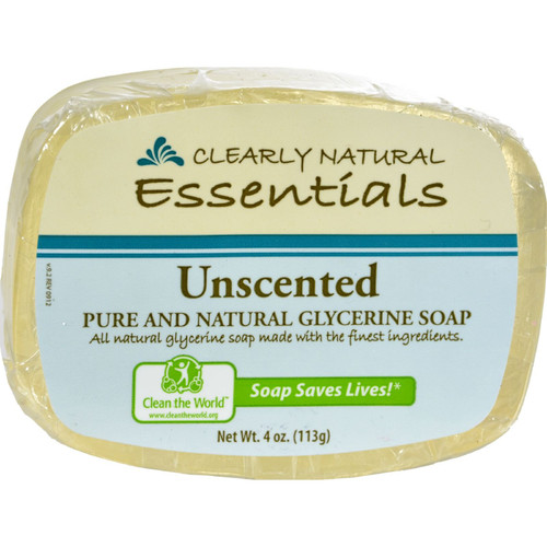 Clearly Natural Glycerine Bar Soap Unscented - 4 oz - (Pack of 3) Clearly Natural Glycerine Bar Soap Unscented - 4 oz - (Pack of 3)