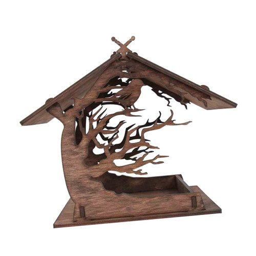 Yardwe Assemble The Birdhouse Decorative Bird Houses Squirrel Feeder Bird Feeder Hanging Wooden Birdhouse Wooden Bird Feeder House Bird Feeders for Outside Birds Feeder Ornament Bird Nest