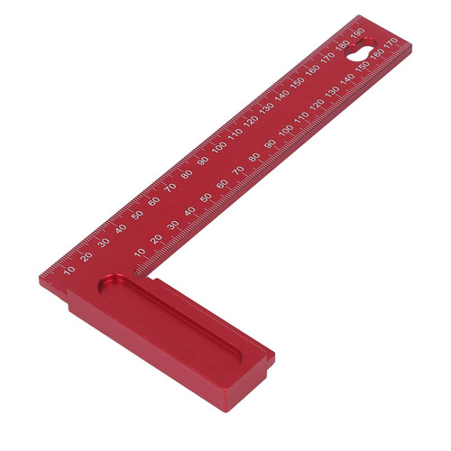 Qyebavge Positioning Square Aluminium Alloy L-Ruler - Accurate Carpenter Tool for Cutting and Scribing in Woodworking