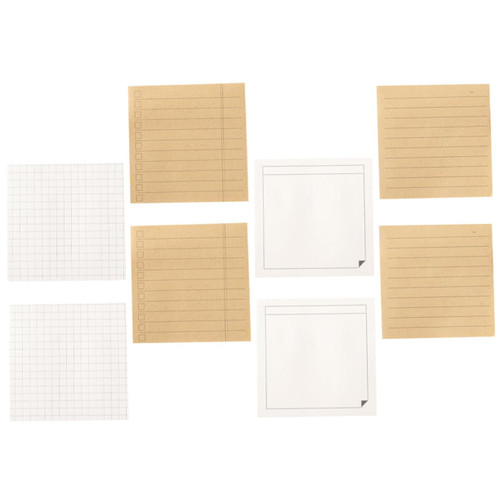 BESTOYARD 8pcs Stickers for Students Note Pads Small Memo Sticker Household Note Pad Daily Use Note Sticker Household Memo Sticker Study Memo Pad Small Note Paper Grid Office