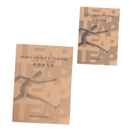 VILLCASE 2pcs Sketchbook Blank Drawing pad Drawing Blank Book Sketch Pads Blank Journal Book Blank Diary Journal Blank Sketch Pad Sketch Painting Book Drawing Board Paper Spiral Student