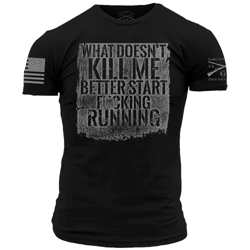 Grunt Style Start Running Men's T-Shirt (Black, XXX-Large)