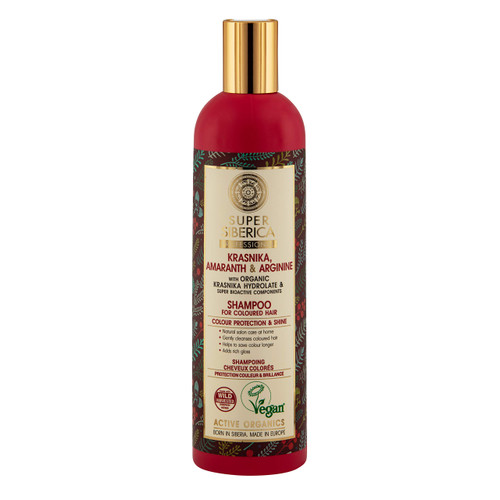 Natura Siberica Super Krasnika Amaranth & Arginine Natural Shampoo 13.53 fl oz Natura Siberica Super Krasnika Amaranth & Arginine Natural Shampoo 13.53 fl oz