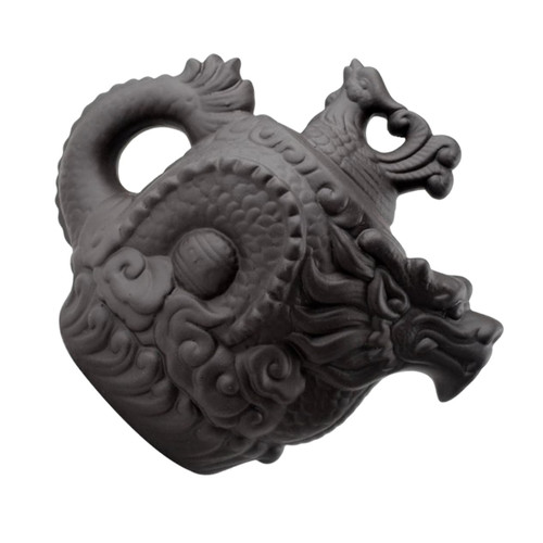 GRIRIW Dragon Phoenix Purple Clay Teapot Purple Clay Tea Pot 510 Cast Iron Tea Kettle Tea Pets Gongfu Tea Kettle Ceramic Mini Kettle Creative Teapot Delicate Travel Heater