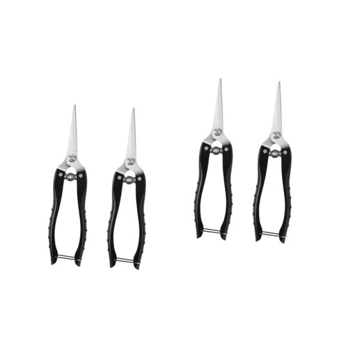 UKCOCO 4 Pcs Garden Pruning Shears Houseplants Stainless Steel Scissors Plant Indoor Gardening Shears Pruning Clippers Hand Pruning Shears Gardening Tools Garden Plant Shears Rose Leaves