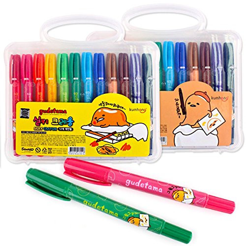 Gudetama Lazy Egg Silky Crayon 12 Colors