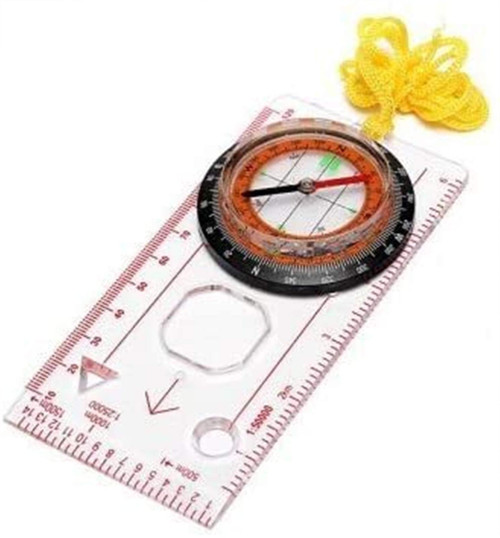 YANHAO Outdoor Baseplate Ruler Map Scale Compass Scouts Camping Hiking Kit