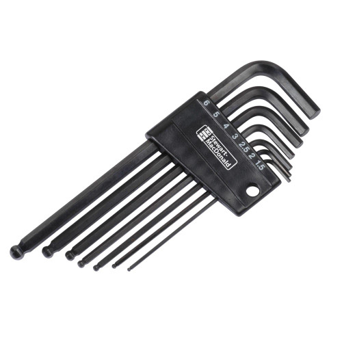 StewMac Ball-end Hex Keys, Metric, Set of 7