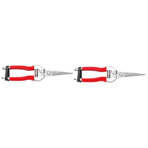 Happyyami 2pcs gardening shears flower plants grape plant stainless steel scissors pruning clippers Fruit Tree Pruning Shear landscaping scissors All-Purpose Scissors Garden Shear spring