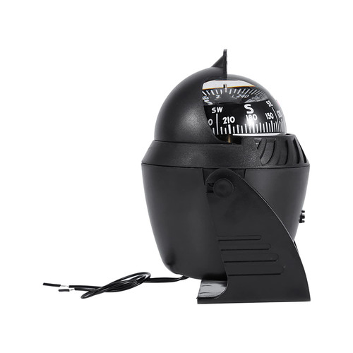 Boat Compass, Navigation Explorer Compass High LED Light Pivoting Compass Navigation Electronic Compass Boat Compasses for Marine Boat Car