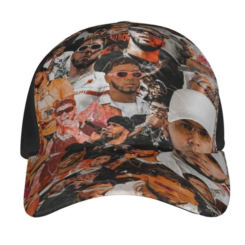 Anuel Rapper Aa Singer Collage Baseball Cap Unisex Casual Adjustable Hat Outdoor Sun Caps Black Anuel Rapper Aa Singer Collage Baseball Cap Unisex Casual Adjustable Hat Outdoor Sun Caps Black