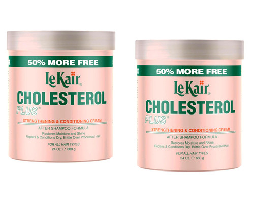 LeKair Cholesterol Plus Strengthening & Conditioning Cream After Shampoo Formula 24 Ounce