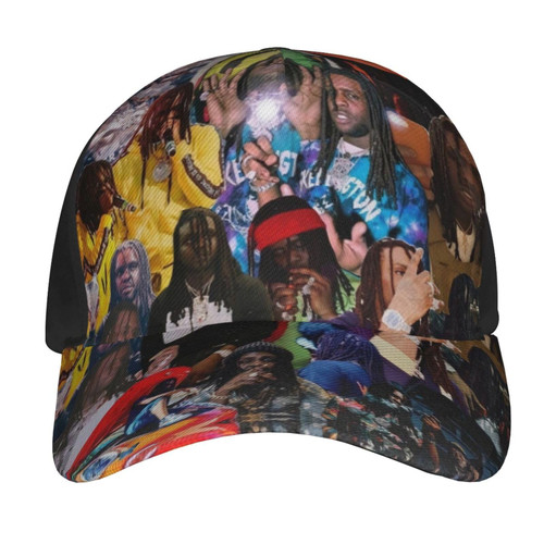 Chief Rapper Keef Singer Collage Baseball Cap Unisex Casual Adjustable Hat Outdoor Sun Caps Black Chief Rapper Keef Singer Collage Baseball Cap Unisex Casual Adjustable Hat Outdoor Sun Caps Black