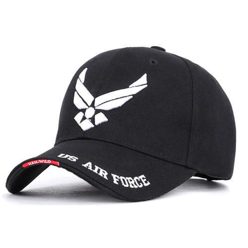Menglo US Air Force USAF Baseball Hat Embroidery Cap Adjustable Veteran Cap Dad Cap Black Menglo US Air Force USAF Baseball Hat Embroidery Cap Adjustable Veteran Cap Dad Cap Black