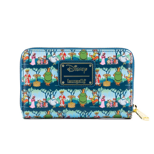 Loungefly Disney Robin Hood Sherwood All Over Print Faux Leather Wallet Loungefly Disney Robin Hood Sherwood All Over Print Faux Leather Wallet