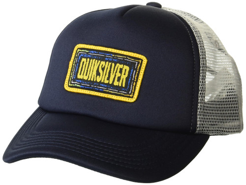 Quiksilver Boys' Sneaky Peak Snapback Trucker Hat, Navy Blazer, One Size