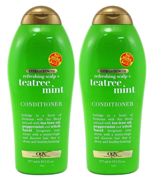 OGX Tea Tree Mint Conditioner Extra Strength 19.5 Ounce (Pack of 2) OGX Tea Tree Mint Conditioner Extra Strength 19.5 Ounce (Pack of 2)