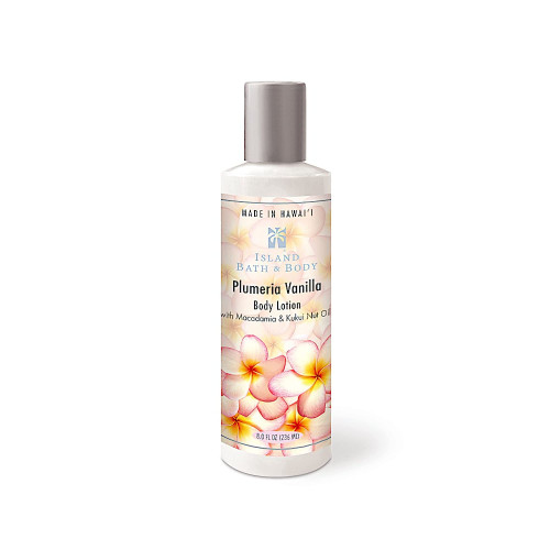 Hawaii Island Bath & Body Lotion 8 oz. Plumeria Vanilla by Welcome to the Islands