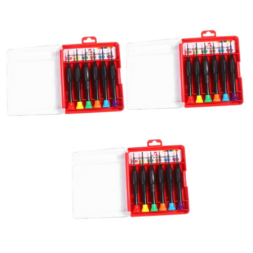 Angoily 3pcs Set Magnetic Repair Tool Multitool Screwdriver Electric Screwdriver Eyeglass Screwdriver Glasses Screwdriver Eyeglass Kit 6-in-1 Screwdriver Kit Repair Kit Laptop