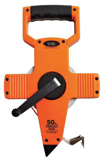 50 ft/15m Engineer's Tape Measure, 1/2 in Blade