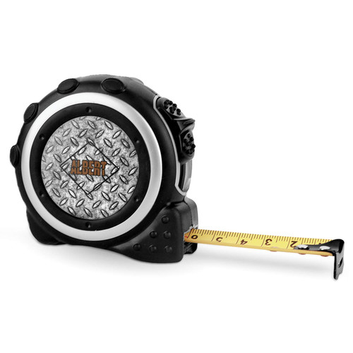 Personalized Diamond Plate Tape Measure - 16 Ft