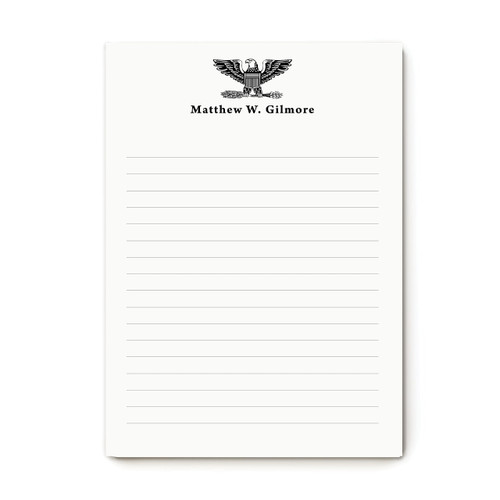 Personalized Military Officer Stationery Set with Rank - Personalized Stationary - Thank You Note Cards & Envelopes - Military Officer Notepad