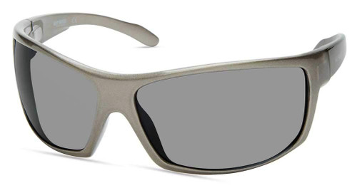 Harley-Davidson Men's Large Sport Sunglasses, Metallic Gray Frame & Smoke Lenses