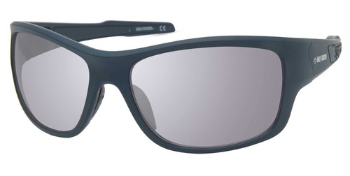 Harley-Davidson Men's Sporty Fit Sunglasses, Blue Frames & Smoke Mirror Lenses