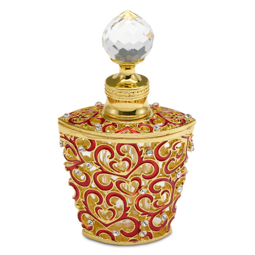 Zoha | Holiday Collection, Egyptian Musk Perfume oil in Elegant Bottle with Crystal Top Applicator | 10 ml/0.34 Oz