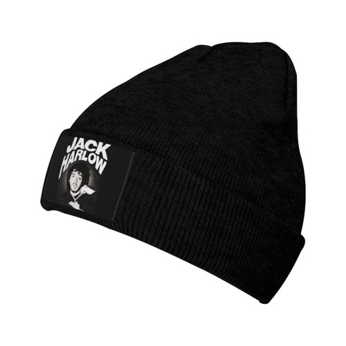 DOTZRLT Jack Rapper Harlow Singer Knit Cap for Men Women Warm Beanie Hats Slouchy Skull Caps Black DOTZRLT Jack Rapper Harlow Singer Knit Cap for Men Women Warm Beanie Hats Slouchy Skull Caps Black