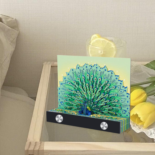 HOTBEST 3D Memo Pad, 3D Sticky Notes Pad, Creative 3D Paper Art Notepad, Tear-Away Non-Stick Post Notes, 3D Paper Sculpture Notes, DIY Paper Carving Art Craft Desktop Decoration Gift (Peacock)