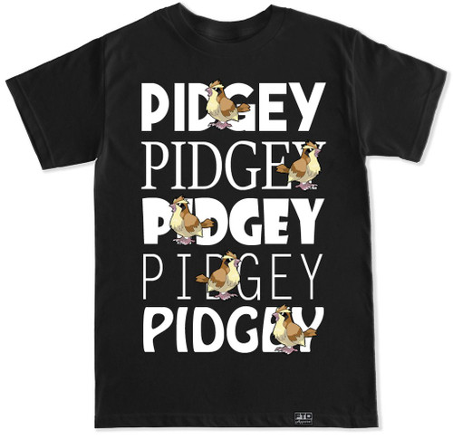 FTD Apparel Men's Pidgey T Shirt - Large Black