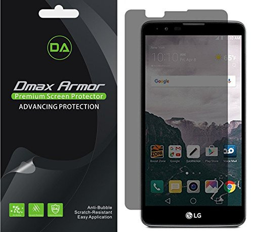 [2-Pack] Dmax Armor for LG Stylo 2 Privacy (Anti-Spy) Screen Protector Shield - Lifetime Replacement