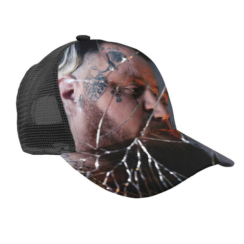 Jelly Rapper Rock Roll Baseball Cap Mesh Hat Casquette Unisex Aldult Fashion Dad Hat Outdoor Cap Adjustable Trucker Hat for Men Womens Black