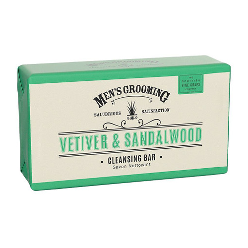 Men's Grooming by Scottish Fine Soaps Vetiver & Sandalwood Body Bar 2 x 220g