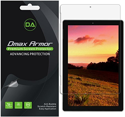 [3-Pack] Dmax Armor for Nextbook Ares 10A 10.1" Screen Protector, Anti-Bubble High Definition Clear Shield- Lifetime Replacement