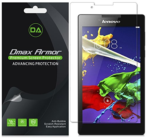 Dmax Armor [3-Pack] for Lenovo Tab 2 A7-30 Screen Protector Anti-Bubble High Definition Clear Shield - Lifetime Replacement