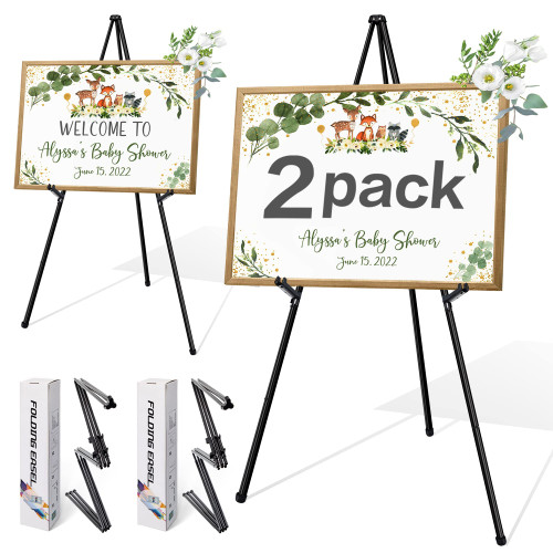 VAIIGO 63" Display Easel Stand - 2Packs Art Easels for Wedding Sign ...