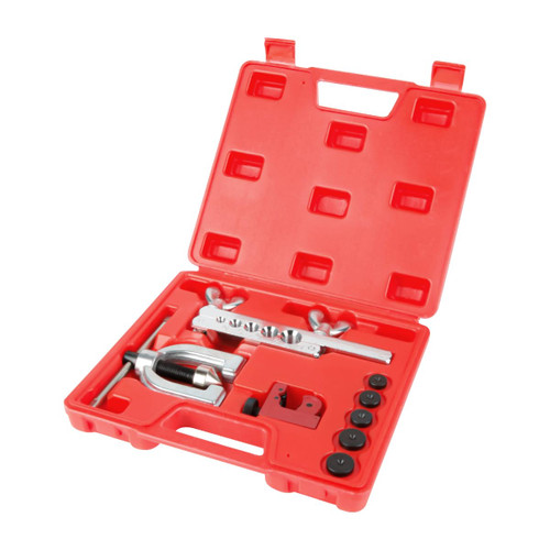 Wostore Auto Double Flaring Tool Kit Copper Aluminum Brake Line and Brass Tubing Tools 45 Degree Flares