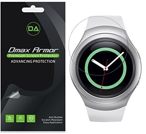 Samsung Gear S2 Screen Protector, (AT&T & T-Mobile 4G Version Only 52mm), [6-Pack] Dmax Armor Anti-Bubble High Definition Clear Screen Shield -Lifetime Replacement