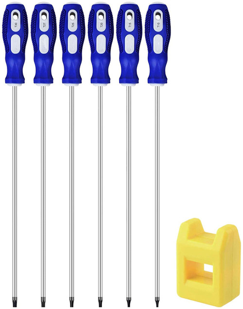 uoboeuq 12 inch Long Security Torx Screwdriver Set, Set Magnetic Hex Torx with T10 T15 T20 T25 T27 T30 Security Screwdriver Set 6-Piece uoboeuq 12 inch Long Security Torx Screwdriver Set, Set Magnetic Hex Torx with T10 T15 T20 T25 T27 T30 Security Screwdriver Set 6-Piece