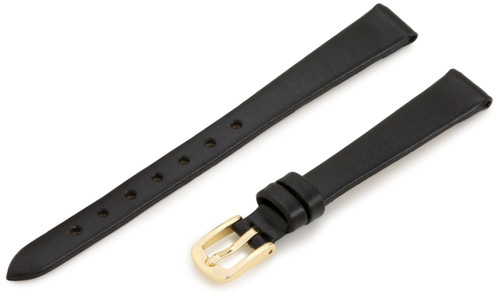 Hadley-Roma Women's 11mm Leather Watch Strap, Color:Black (Model: LSL702RA 110)