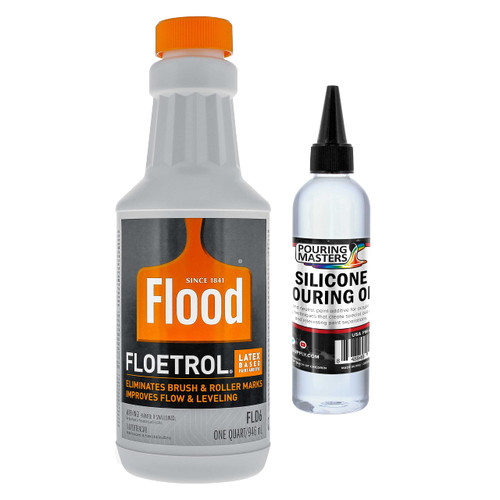 U.S. Art Supply Floetrol Pouring Medium and Pouring Oil for Acrylic Paint Creating Cells