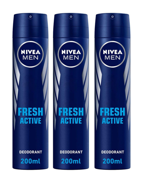 (200 ml each) Set Of 3 Nivea Protect & Care Anti-Prespirant Quick Dry With Nivea Creme Ingredients, 0% Alcohol 48 Hours Protection