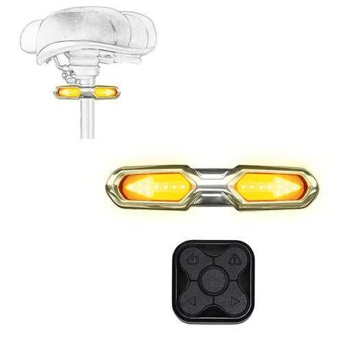 SANRILY USB Rechargeable Bike Tail Light-Ultra Bright Wireless Remote Control Bike Light, LED Bicycle Rear Light with Turn Signals for Safety Warning Cycling Light Fits on Any Road Bicycle(Waterproof) SANRILY USB Rechargeable Bike Tail Light-Ultra Bright Wireless Remote Control Bike Light, LED Bicycle Rear Light with Turn Signals for Safety Warning Cycling Light Fits on Any Road Bicycle(Waterproof)